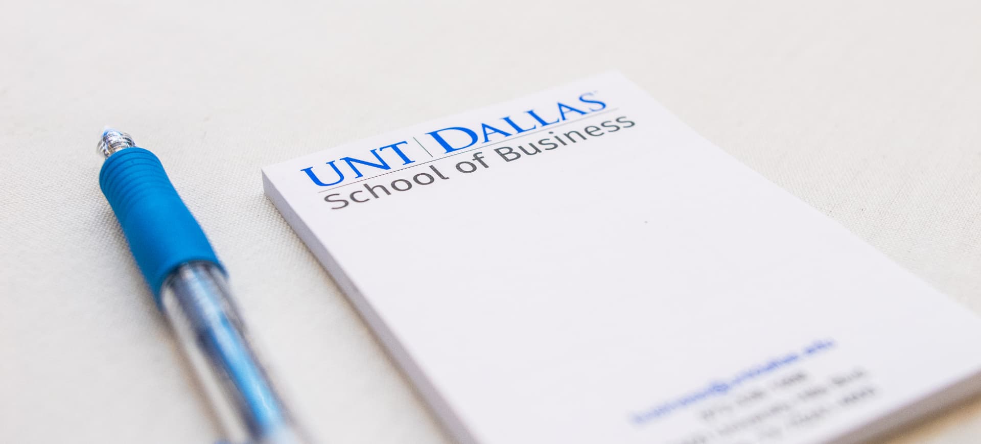 UNT Dallas School of Business details at The Gold Chair