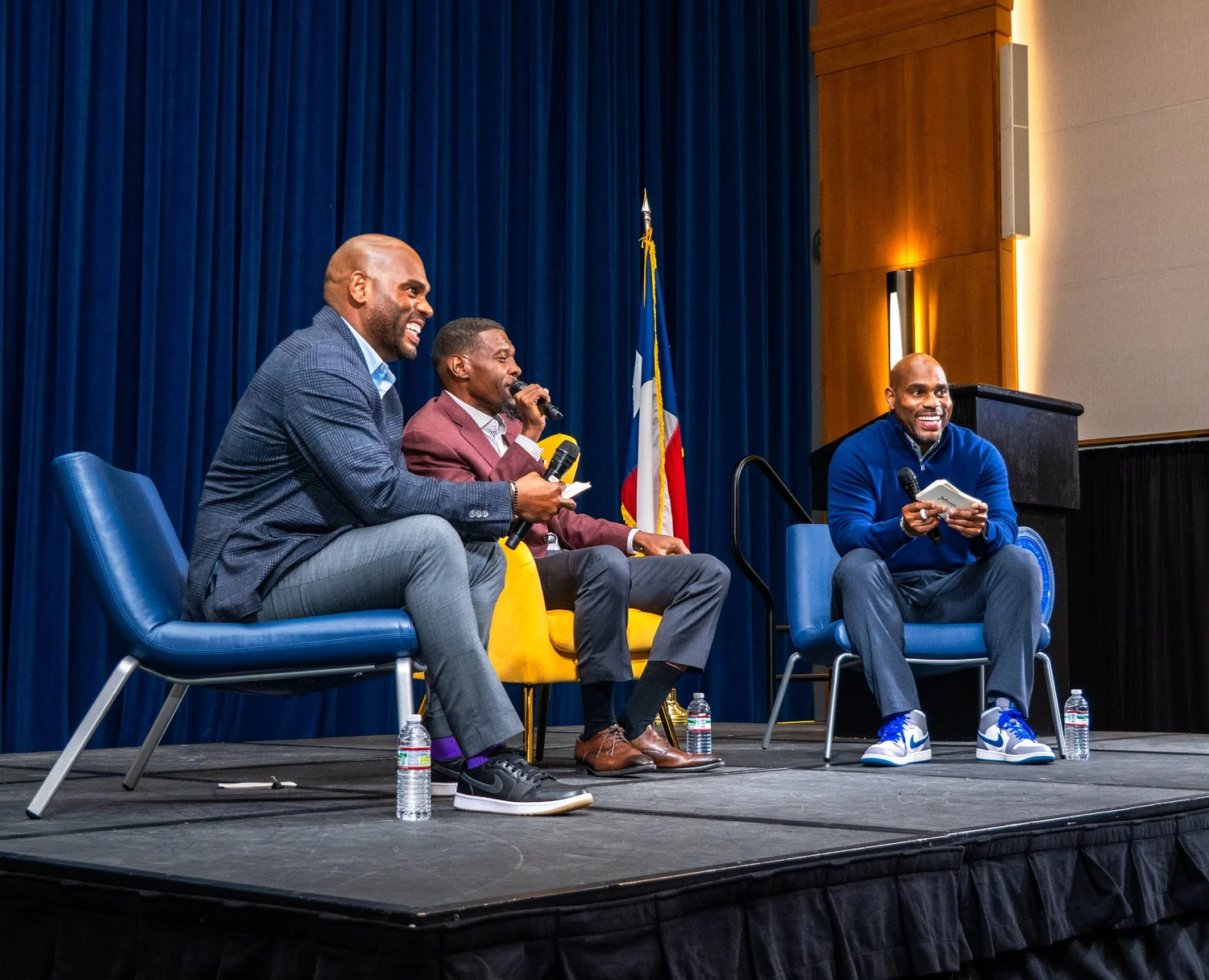 The Gold Chair speaker addressing UNT Dallas students